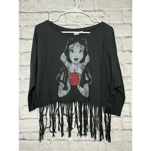 Disney Forever 21 Snow White fringe top size S.